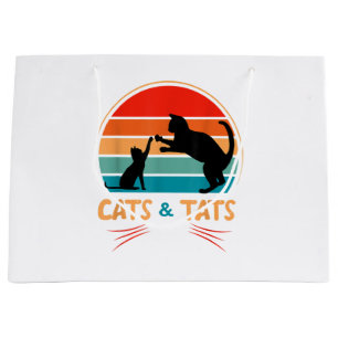 Grand Sac Cadeau Chats & Tats - Chat 