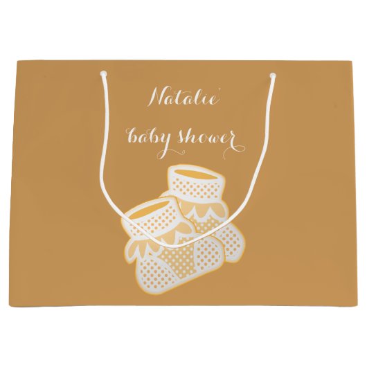 Grand Sac Cadeau chaussettes de bébé - tournesol (Devant)