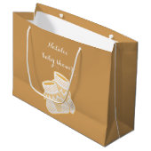 Grand Sac Cadeau chaussettes de bébé - tournesol (Devant Angle)