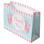 Grand Sac Cadeau Chaussons de ballet Ballerina fête d'anniversaire (Dos Angle)