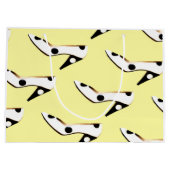 Grand Sac Cadeau Chaussure à talon jaune mignon (Dos)