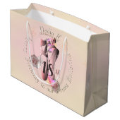 Grand Sac Cadeau Chaussures Ballerina Pink Toe (Dos Angle)