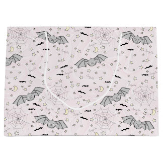 Grand Sac Cadeau Chauves-souris roses Éffrayant Bébé mignonne fille