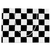 Grand Sac Cadeau Checkered noir (Dos)