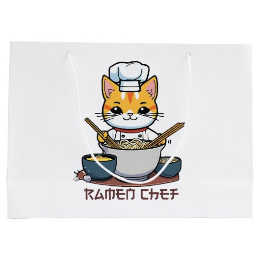 Grand Sac Cadeau Chef de Ramen (Dos)