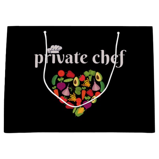 Grand Sac Cadeau Chef privé (Devant)