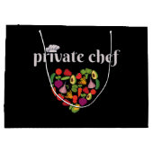 Grand Sac Cadeau Chef privé (Dos)