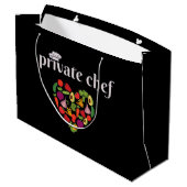 Grand Sac Cadeau Chef privé (Dos Angle)
