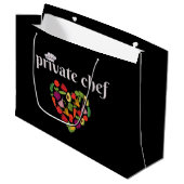 Grand Sac Cadeau Chef privé (Devant Angle)