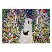 Grand Sac Cadeau Chemin de jardin avec poulets, Gustav Klimt (Dos)