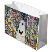 Grand Sac Cadeau Chemin de jardin avec poulets, Gustav Klimt (Dos Angle)