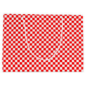 Grand Sac Cadeau Chèques croates rouges et blancs (Dos)