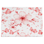 Grand Sac Cadeau Cherry Bloom Elegance (Devant)