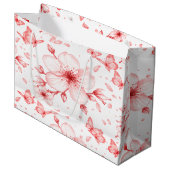 Grand Sac Cadeau Cherry Bloom Elegance (Devant Angle)