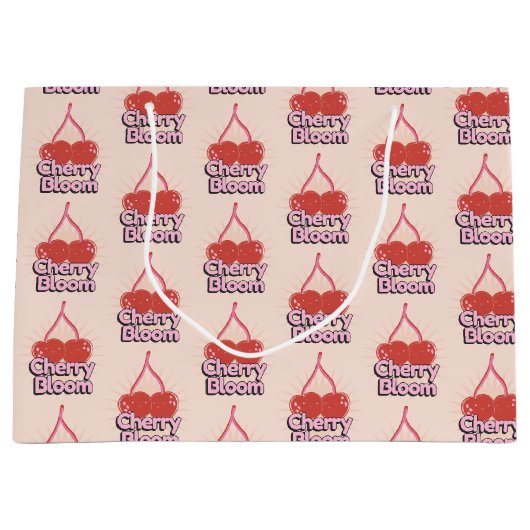 Grand Sac Cadeau Cherry Bloom Large Gift Bag (Devant)