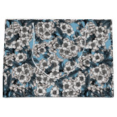 Grand Sac Cadeau Cherry blossom in white and blue (Devant)