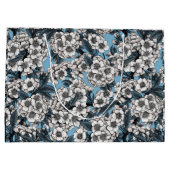 Grand Sac Cadeau Cherry blossom in white and blue (Dos)