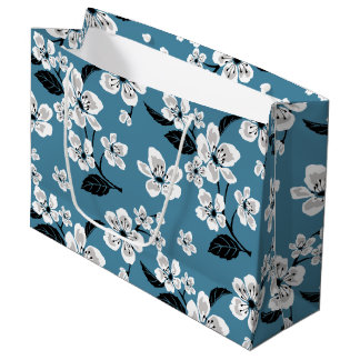 GRAND SAC CADEAU CHERRY BLOSSOM - SAKURA (BLEU FUMEUR)