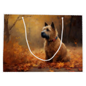Grand Sac Cadeau Chesapeake Bay Terrier en congé d'automne (Dos)