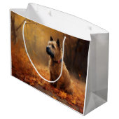 Grand Sac Cadeau Chesapeake Bay Terrier en congé d'automne (Dos Angle)