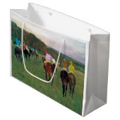 Grand Sac Cadeau Cheval de course de Longchamp, Edgar Degas (Devant Angle)