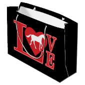 Grand Sac Cadeau Cheval Lobve (Dos Angle)