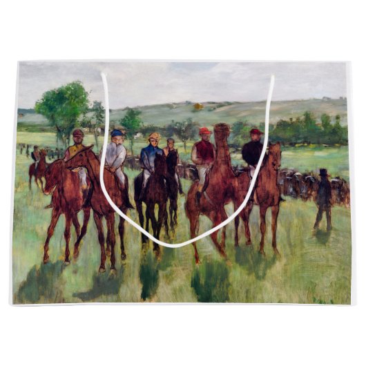 Grand Sac Cadeau Chevaux de course, Edgar Degas (Devant)