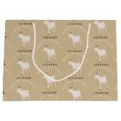 Grand Sac Cadeau Chèvre ferme animal Motif Personnalisé Anniversair (Devant)
