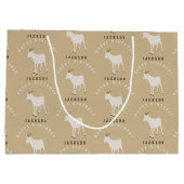 Grand Sac Cadeau Chèvre ferme animal Motif Personnalisé Anniversair (Dos)