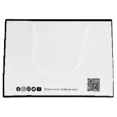 Grand Sac Cadeau Chic Black & White Business (Devant)