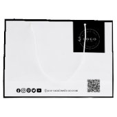 Grand Sac Cadeau Chic Black & White Business (Dos)