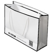 Grand Sac Cadeau Chic Black & White Business (Devant Angle)