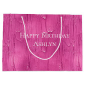 Grand Sac Cadeau Chic gâteau rose Frosting Anniversaire (Dos)