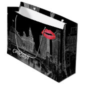 Grand Sac Cadeau Chicago River 1967 Wrigley Building Sun Times Bldg (Devant Angle)