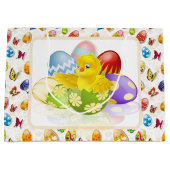 Grand Sac Cadeau Chick de Pâques (Devant)