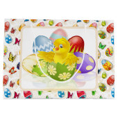 Grand Sac Cadeau Chick de Pâques (Dos)