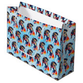 Grand Sac Cadeau Chien (Devant Angle)