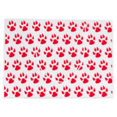 Grand Sac Cadeau Chien berger allemand à Noël (Dos)