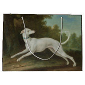 Grand Sac Cadeau Chien blanc gris (par Jean-Baptiste Oudry) (Dos)