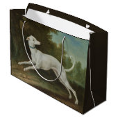 Grand Sac Cadeau Chien blanc gris (par Jean-Baptiste Oudry) (Dos Angle)