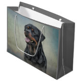 Grand Sac Cadeau Chien de rottweiler (Devant Angle)