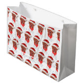 Grand Sac Cadeau Chien français mastiff race Noël (Devant Angle)