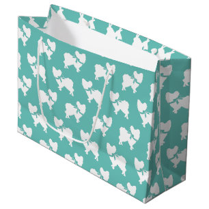 Grand Sac Cadeau Chien papillon
