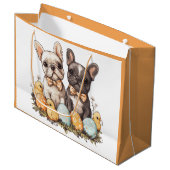 Grand Sac Cadeau Chiens de Pâques (Devant Angle)