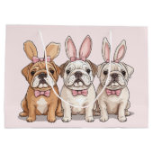 Grand Sac Cadeau Chiens de Pâques (Dos)