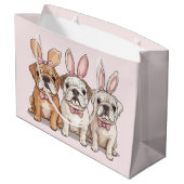 Grand Sac Cadeau Chiens de Pâques (Dos Angle)