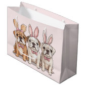 Grand Sac Cadeau Chiens de Pâques (Devant Angle)