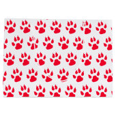 Grand Sac Cadeau Chih Tzu Chien à Santa Hat Noël (Dos)