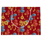 Grand Sac Cadeau Chine Bonne année (Devant)