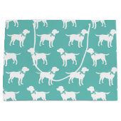 Grand Sac Cadeau Chiot Labrador noir (Devant)
